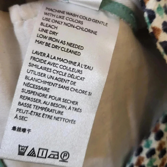 Anthropologie High Waist Multicolored Cotton Blend Georgie Scalloped Shorts(4) - Picture 11 of 11